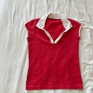 Lacoste strawberry polo shirt